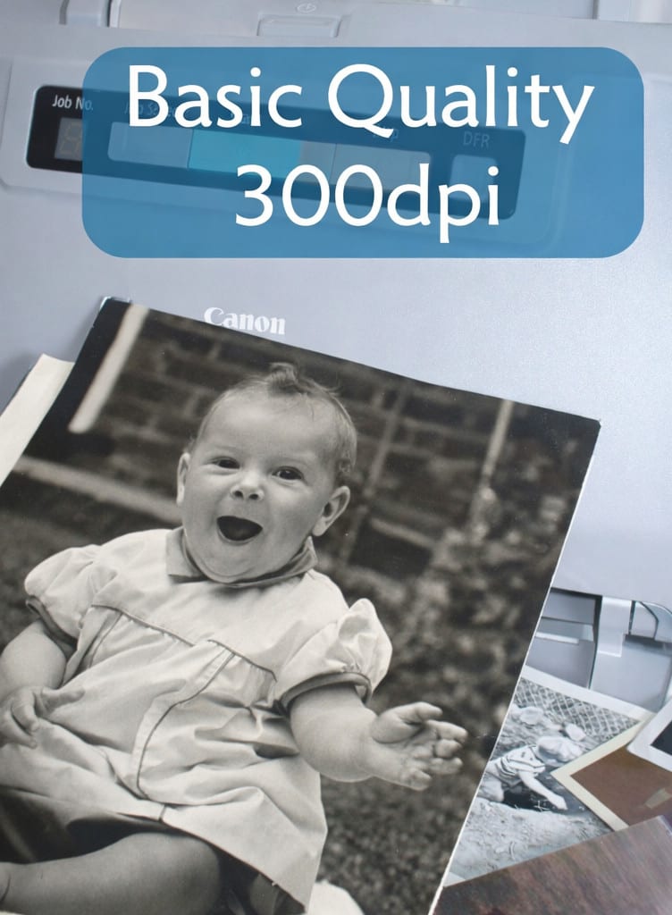 Basic quality 300dpi photo scanning example from Scan Photos Perth